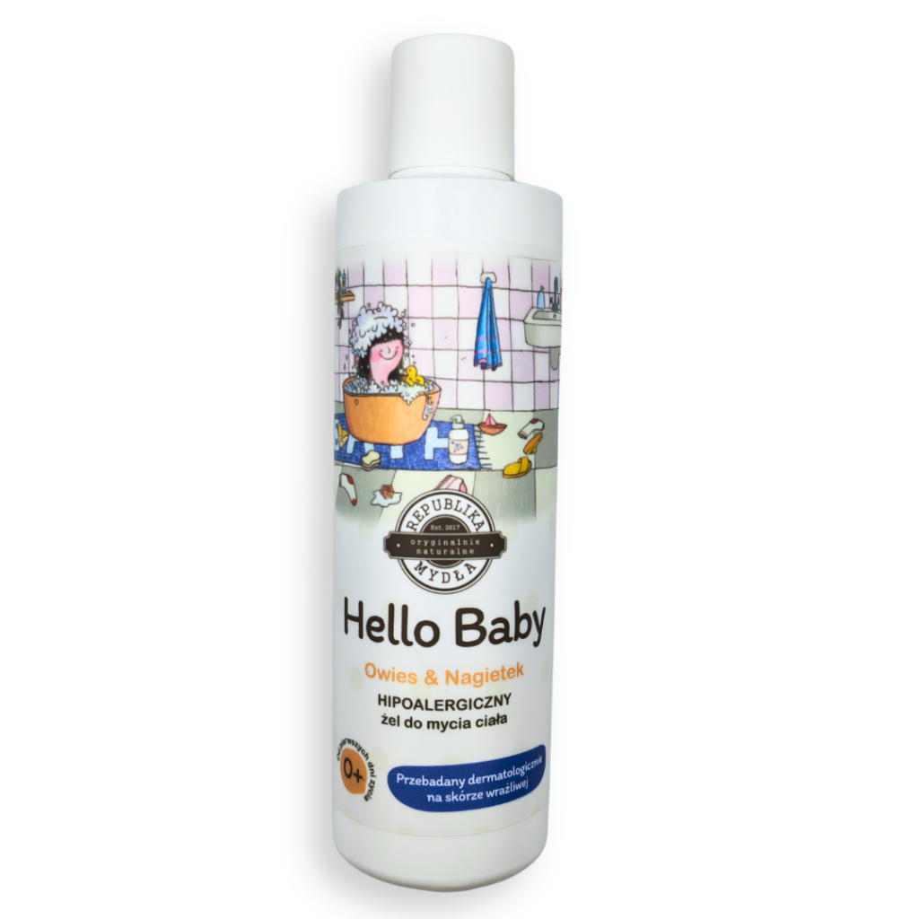 Republika Mydła Hello Baby Żel dla dzieci na białym tle